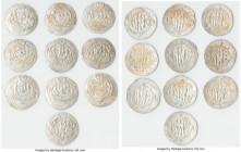 Abbasid Governors of Tabaristan. Anonymous 10-Piece Lot of Uncertified Hemidrachms XF, 9 x Standard marginal legends, 1 x Bakh Bakh in margin. Sold as...