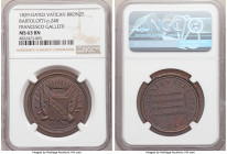 "Francesco Galleffi" bronze Medal 1829-Dated MS63 Brown NGC, Bartolotti-pg. 248. 

HID09801242017

© 2022 Heritage Auctions | All Rights Reserved
