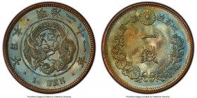 Meiji Sen Year 21 (1888) MS64 Brown PCGS, KM-Y17.2, JNDA 01-46. Seafoam and aqua-blue toning. 

HID09801242017

© 2022 Heritage Auctions | All Rig...