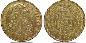 Charles IV gold 8 Escudos 1792 LM-IJ AU Details (Cleaned) NGC, Lima mint, KM101. First year of type. AGW 0.7615 oz.

HID09801242017

© 2022 Herita...