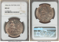 Republic Sol 1866/56-YB MS62 NGC, Lima mint, KM196.1.

HID09801242017

© 2022 Heritage Auctions | All Rights Reserved