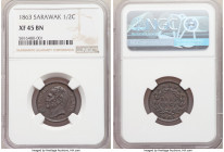 British Protectorate. James Brooke 1/2 Cent 1863 XF45 Brown NGC, KM2.

HID09801242017

© 2022 Heritage Auctions | All Rights Reserved