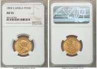 Republic gold Pond 1894 AU55 NGC, Pretoria mint, KM10.2, Fr-2.

HID09801242017

© 2022 Heritage Auctions | All Rights Reserved