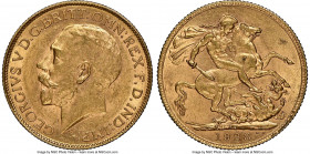 George V gold Sovereign 1928-SA AU58 NGC, Pretoria mint, KM21, S-4004. AGW 0.2355 oz. 

HID09801242017

© 2022 Heritage Auctions | All Rights Rese...
