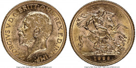 George V gold Sovereign 1929-SA MS62 NGC, Pretoria mint, KM-A22, S-4005. AGW 0.2355 oz. 

HID09801242017

© 2022 Heritage Auctions | All Rights Re...