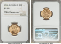 Confederation gold 20 Francs 1894-B MS64+ NGC, Bern mint, KM31.3. AGW 0.1867 oz. 

HID09801242017

© 2022 Heritage Auctions | All Rights Reserved
