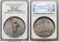 Confederation silver "Zurich - Uster Shooting Festival" Medal 1900 MS64 Matte NGC, Richter-1782a. 45mm. Misattributed on the label as 1782b 

HID098...