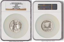 Confederation 3-Piece Lot of Certified "Shooting" Medals NGC, 1) "Valais Shooting Festival" silvered Medal ND - MS64, Richter-1547b. 50mm. Awarded to ...