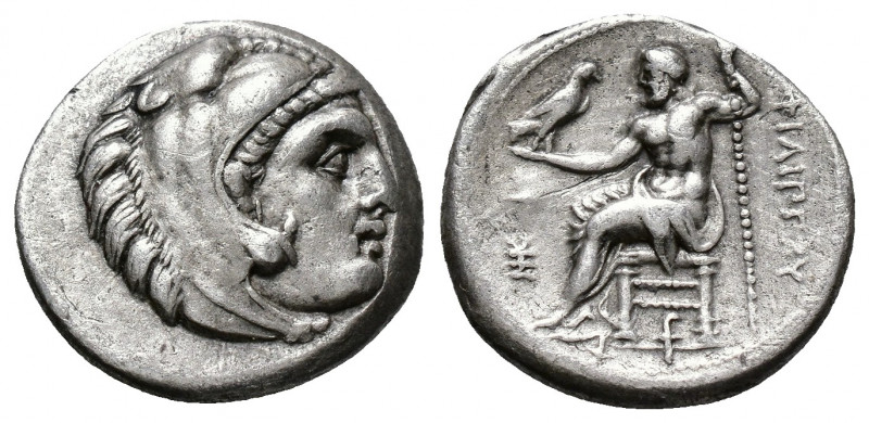 (Silver. 4.23g 19mm) Kings of Macedon. Sardeis. Philip III Arrhidaeus 323-317 BC...