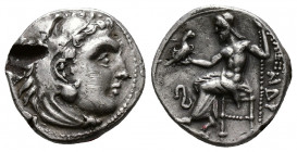 (Silver. 3.94g 18mm) Kingdom of Macedon. Alexander III 'the Great' AR Drachm. Lampsakos, circa 323-317 BC. 
Struck under Philip III Arrhidaios. Head ...