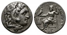 (Silver. 4.14g 17mm) Kings of Macedon. Kolophon. Philip III Arrhidaeus 323-317 BC. In the types of Alexander III. Struck circa 323-319 BC Drachm AR
H...