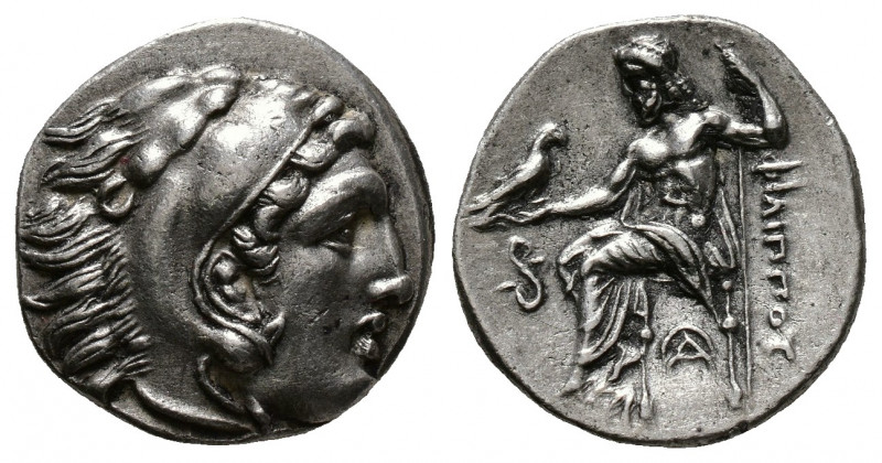 (Silver. 4.27g 18mm) KINGS of MACEDON. Philip III Arrhidaios. 323-317 BC. AR Dra...