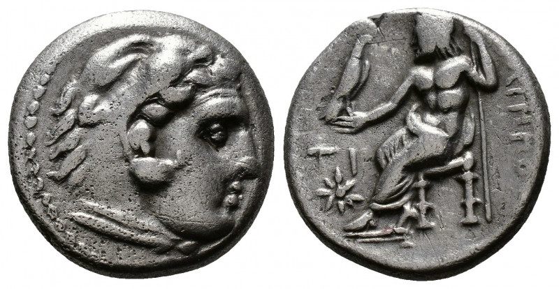 (Silver. 4.13g 17mm) Kingdom of Macedon, Philip III Arrhidaios AR Drachm. Sardes...