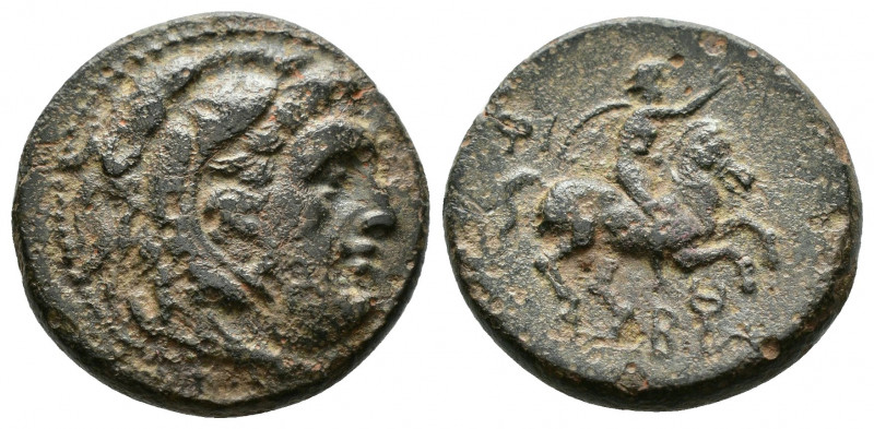 (Bronze. 5.17g 20mm) KINGS OF MACEDON. Philip III Arrhidaios (323-317 BC). Ae Un...