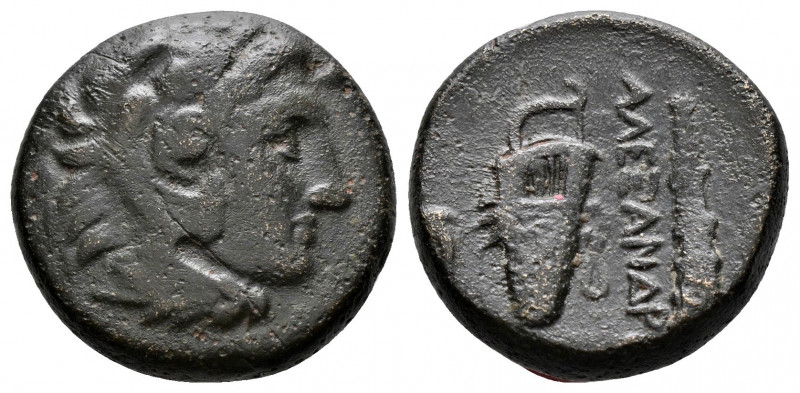 (Bronze 6.39g 18mm) KINGS OF MACEDON. Alexander III 'the Great' (336-323). Ae.
...