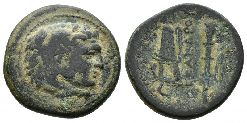 (Bronze.5.47g 20mm) Macedonian Kingdom. Alexander III the Great. 336-323 B.C. AE...