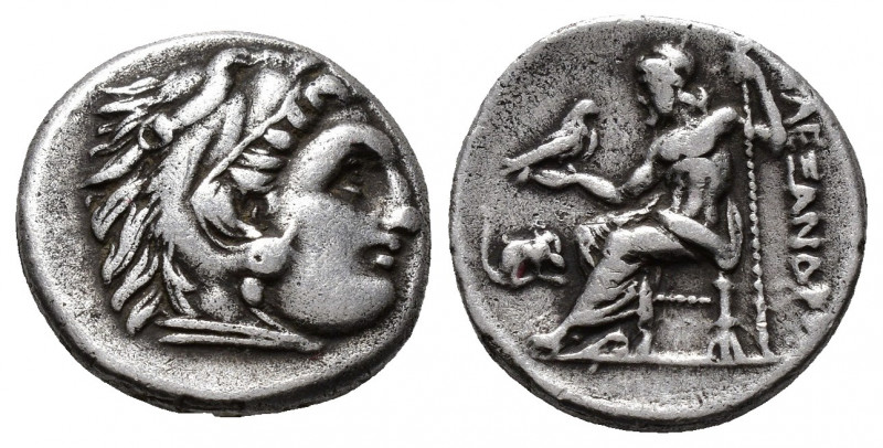 (Silver 4.14g 19mm) Kings of Macedon. Lampsakos. Alexander III "the Great" 336-3...
