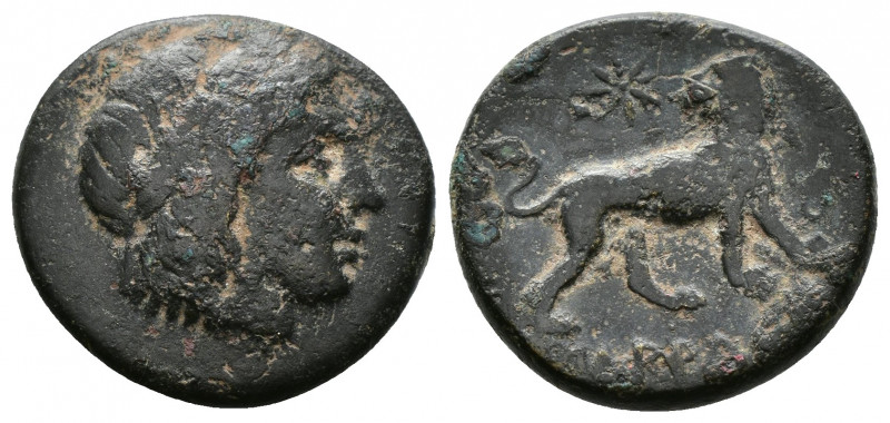 (Bronze. 5.18g 20mm) IONIA. Miletos (Circa 313/2-290 BC). Ae. Uncertain magistra...