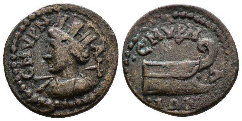 (Bronze, 4.24g 18mm) IONIA Smyrna. Pseudo-autonomous issue, circa 2nd-3rd centur...