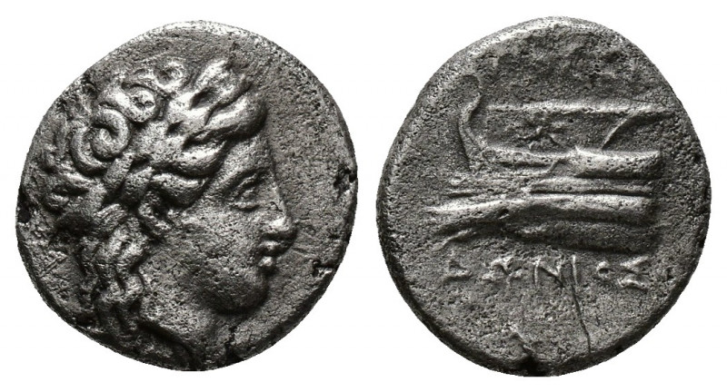 (Silver. 2.44g 15mm) Bithynia, Kios AR Hemidrachm. c. 350-300. Poseidonios, magi...