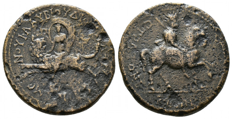 (Bronze, 9.82g 24mm) Caria Stratonicea 1st-2nd centuries AD
Zeus Panamaros on h...