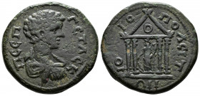 (Bronze.11.53g 28mm) Bithynia. Iuliopolis. Geta as Caesar AD 197-209 AE
Π CEΠ ΓETAC / bare-headed, draped and cuirassed bust right
Rev: IOVΛIOΠOΛEIT...