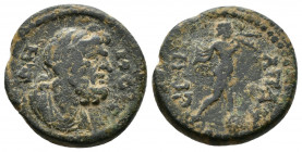 (Bronze.4.57g 18mm) PHRYGIA. Apameia. Pseudo-autonomous (Late 2nd-early 3rd centuries). Ae.
ΔHMOC./ Draped bust of Demos right.
Rev: AΠAMЄΩN./ Marsy...