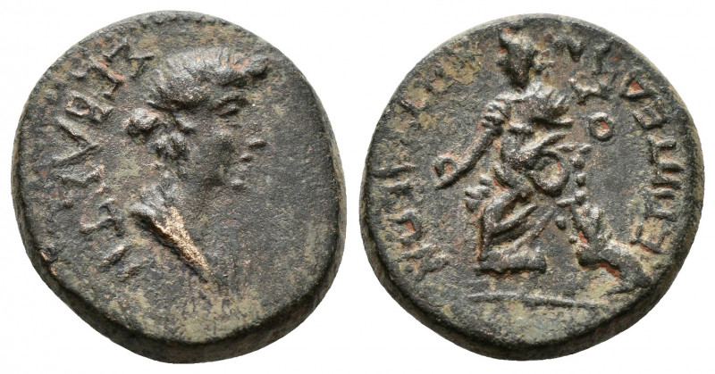 (Bronze, 4.16g 15mm) PHRYGIA. Cotiaeum. Julia Augusta (Livia), Augusta, 14-29. P...