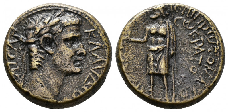 (Bronze, 5.65g 19mm) PHRYGIA. Aezanis. Claudius (41-54). Protomachos Socrates, m...