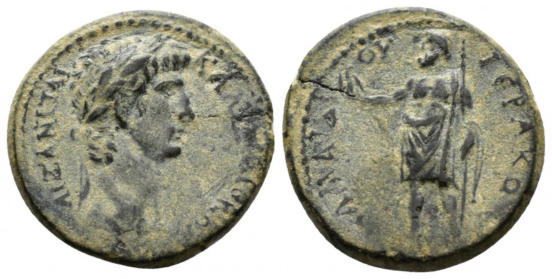 (Bronze, 3.55g 19mm) Phrygia. Aizanis . Claudius AD 41-54. 
ΚΛΑΥΔΙΟΣ ΙΕΡΑΞ (Cla...
