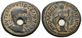 (Bronze, 8.40g 25mm) Philip II Apollonia Mordiaeum, Pisidia. AD 253-268.
 ΑΥΤ Κ Μ ΙΟΥΛΙΟϹ ΦΙΛΙΠΠΟϹ ϹЄ, laureate, draped and cuirassed bust to right ...