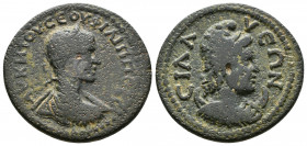 (Bronze, 7.40g 25mm) PAMPHYLIA. Sillyum. Philip II (247-249). 
AY K M IOY CEOY ΦΙΛΙΠΠOC C. Laureate, draped and cuirassed bust right. 
Rev: CIΛΛΥEΩΝ...