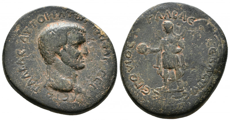 (Bronze, 14.40g 29mm) GALATIA. Koinon of Galatia. Galba (68-69). Ae. Ancyra.
 Γ...