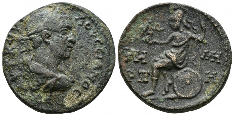 (Bronze, 14.86g 28mm) PONTUS, Neocaesarea. Volusian. 251-253 AD. Year 188 (151/2...