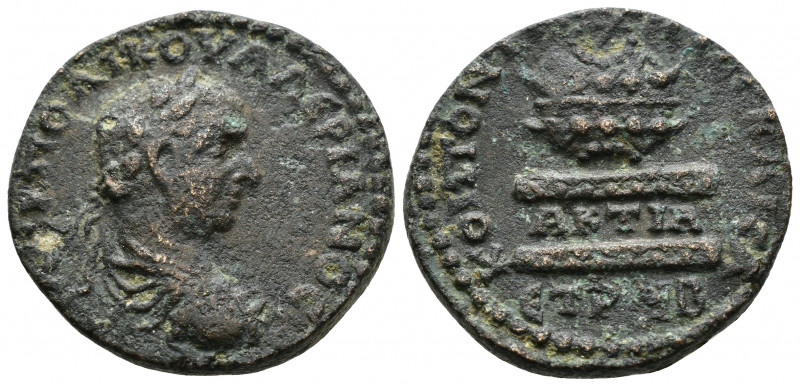 (Bronze, 13.66g 26 mm) PONTUS, Neocaesarea. Valerian I. 253-260 AD Dated year 19...