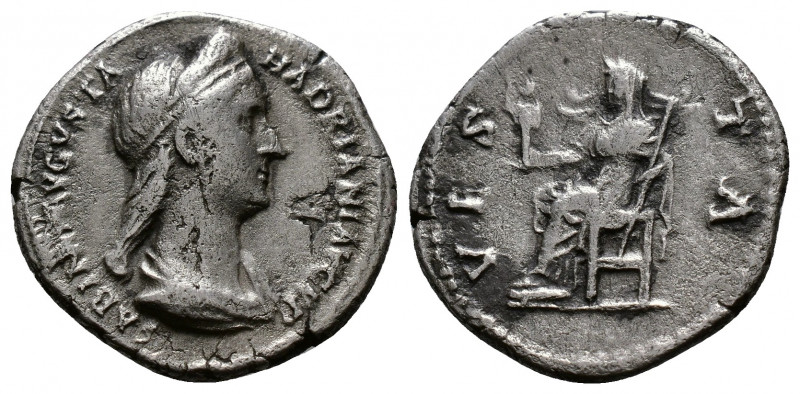 (Silver. 2.93g 19mm) SABINA (Augusta, 128-136/7). Denarius. Rome.
Draped bust r...
