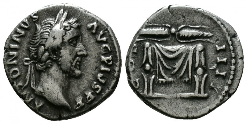 (Silver, 3.00 19mm) ANTONINUS PIUS. 138-161 AD. AR Denarius Struck 145-161 AD. ...
