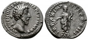 (Silver.3.52g 20mm) MARCUS AURELIUS, 161-180 AD. AR Denarius
Laureate head 
Rev: Pax standing holding branch and cornucopia. 
RSC.436. RIC.159