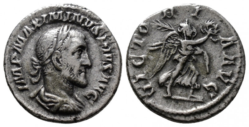 (Silver. 3.07g 20mm) Maximinus I AR Denarius. Rome, AD 236. 
laureate, draped a...