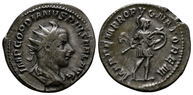 (Silver3.86g 22mm) Gordian III (AD 238-244). AR antoninianus Rome, AD 243-244. ...
