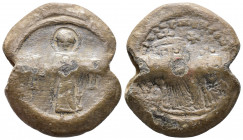(Lead 13.44g 26mm) Byzantine Circa 10th-11th centuries