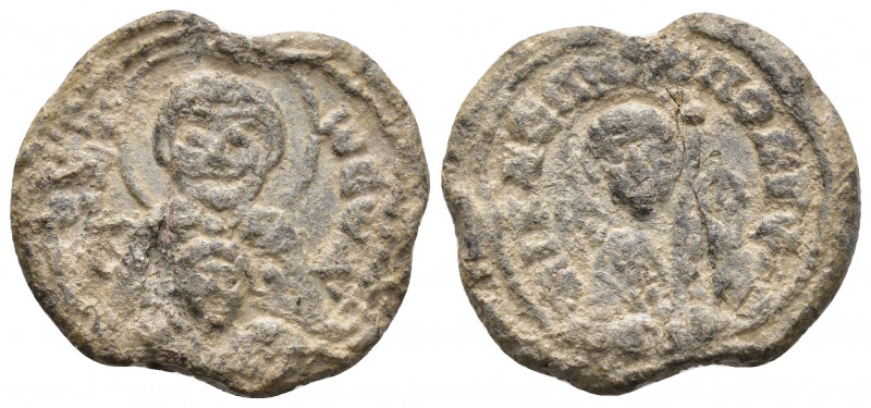 (Lead 5.24g 21mm) Byzantine Circa 10th-11th centuries