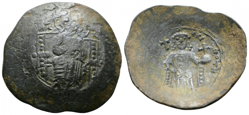 (Bronze.3.47g 30mm) Manuel I. Komnenos, 1143 - 1180 n. Trachy 
DOC 11a; Sear 19...