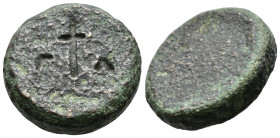 (Bronze.20.09g 25mm) Circa 4th-7th centuries