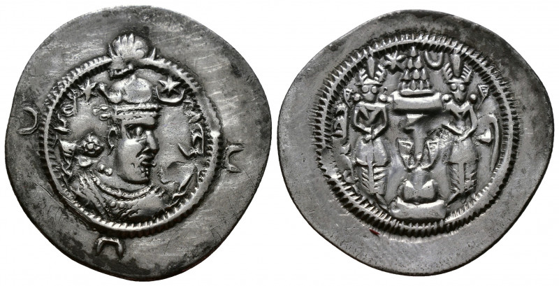 (Silver. 4.00g 29mm) Sasanian Coinage, Sasanian Kings of Persia 224 to 651 AD AR