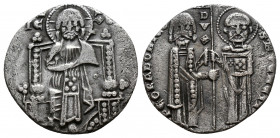 (Silver. 1.88g 20mm) Italy, Venice. Bartolomeo Gradenigo. Doge, 1339-1342. AR grosso 
 BA · GRADOMICO · · S · M · VENETI, DVX, /doge standing left an...