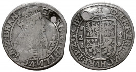 (Silver. 6.01g 30mm) Germany, Brandenburg-Preussen, Georg Wilhelm AR 1/4 Taler 1624