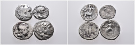 4 ancient silver pieces (silver 12,66gr) sold as seen