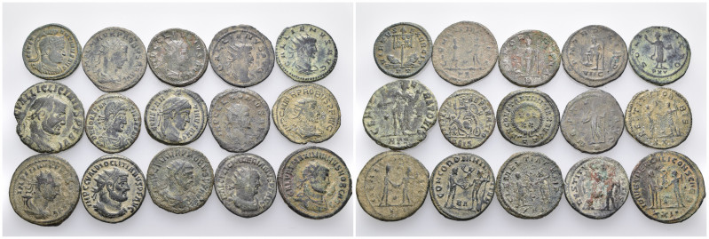 15 ancient bronze pieces (bronze 53,60gr) sold as seen