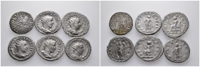 6 ancient silver pieces (silver 21,28gr) sold as seen